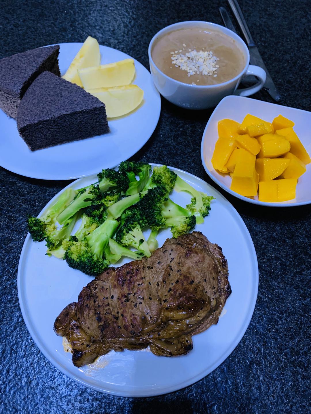 黑米糕早餐的做法