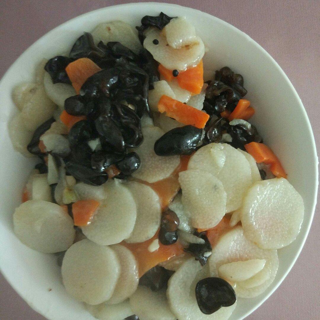 淮山（山药）炒木耳