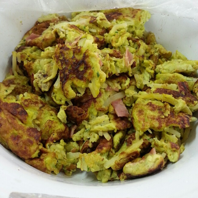 #爱自己，好好吃早餐# 十分钟搞定【芝士蔬菜鸡蛋饼】