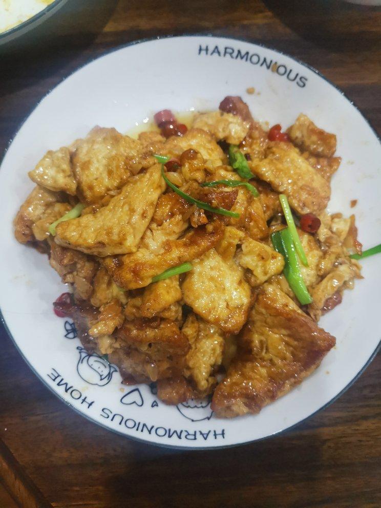 焖煎豆腐