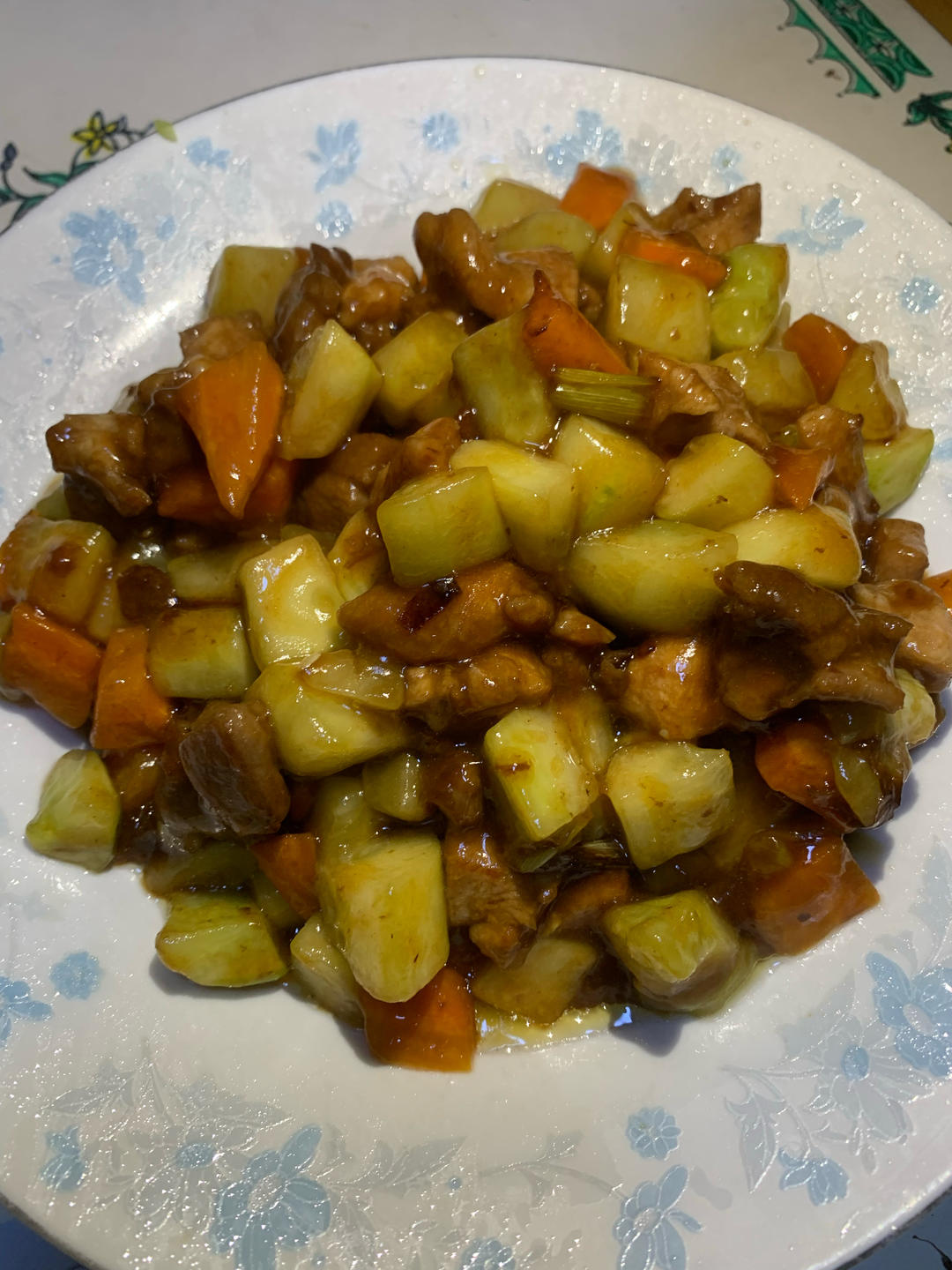 家庭版炒三丁