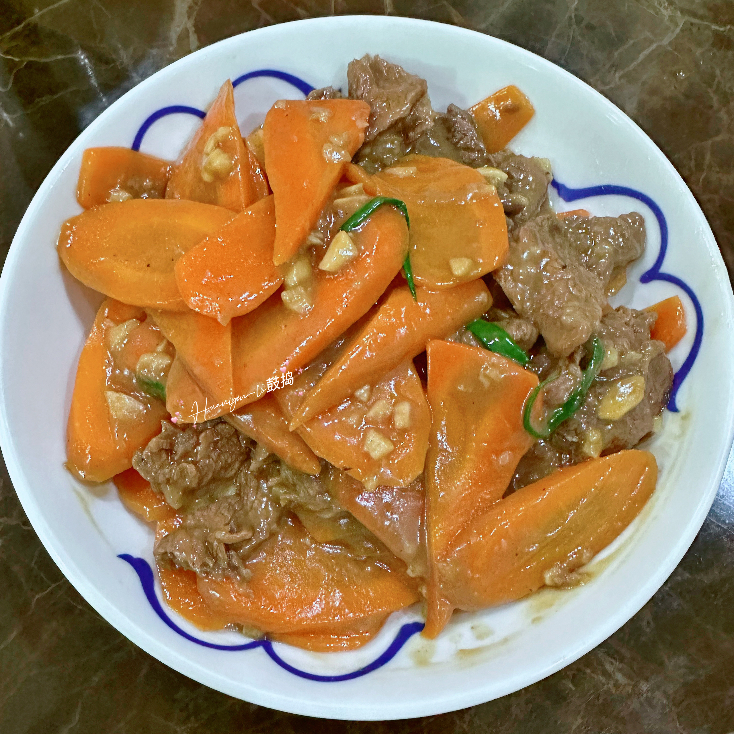中式-胡萝卜炒牛肉的做法