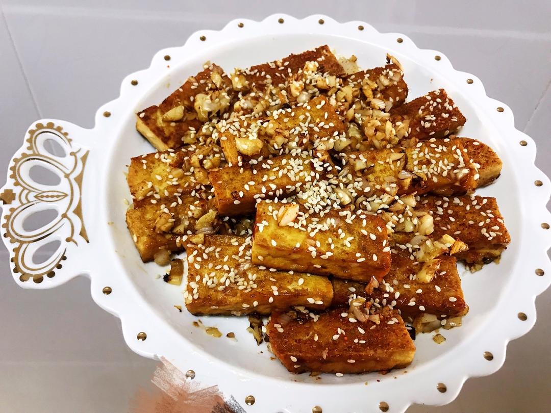家常铁板煎豆腐