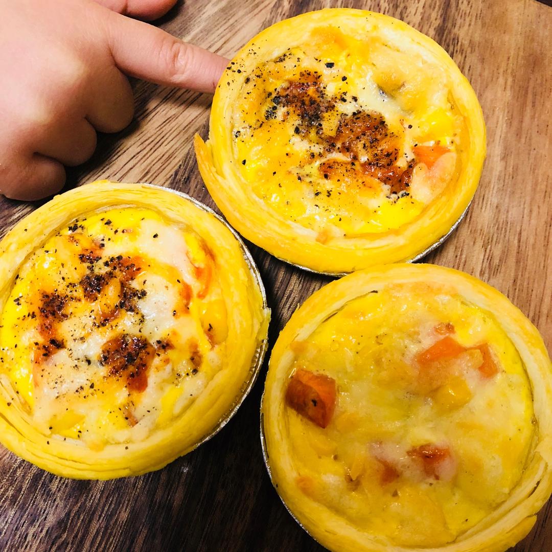 lynnc8611做的随心芝士咸蛋挞【放纵小食】