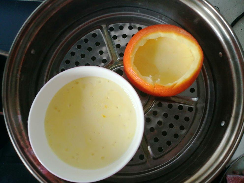 懒人甜品🍮｜橙香双皮奶蒸蛋
