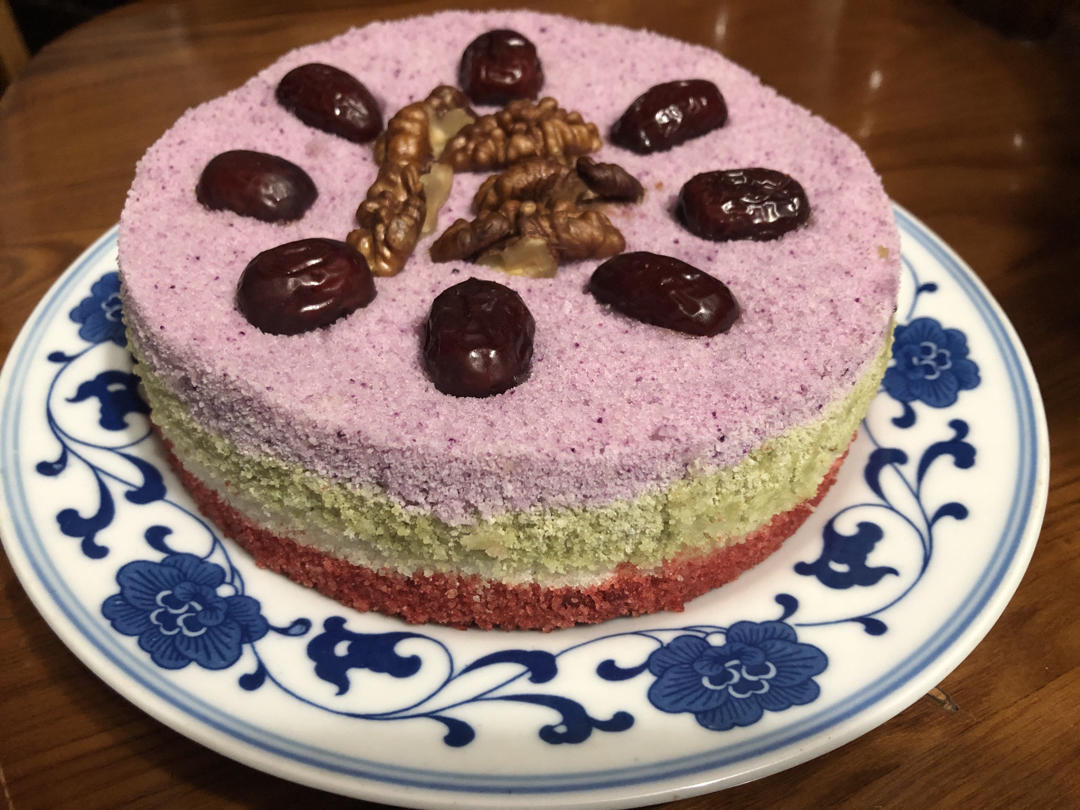 重阳节，带你做💯无添加五彩重阳糕🍰