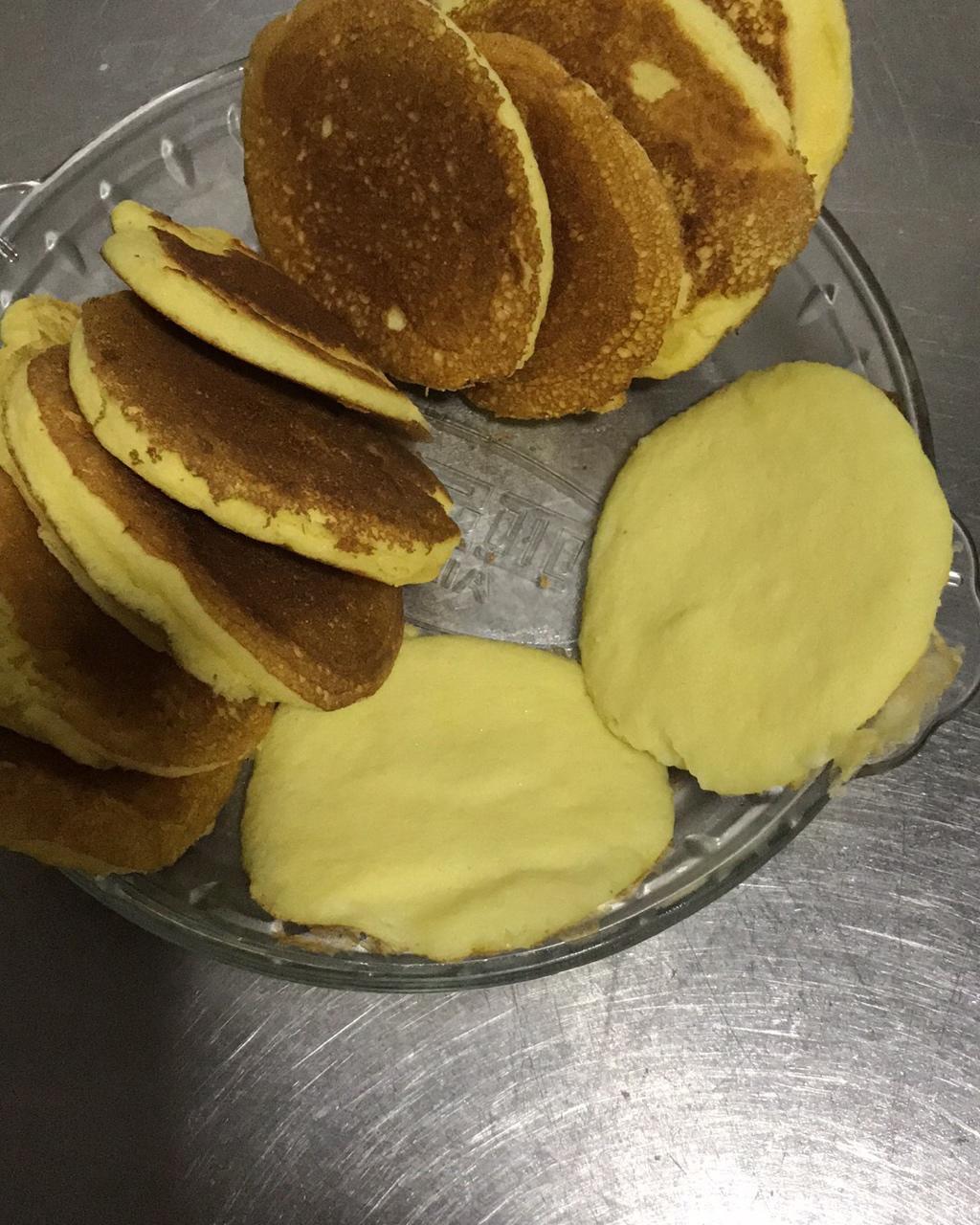 鸡蛋玉米饼（附松饼煎圆的方法）