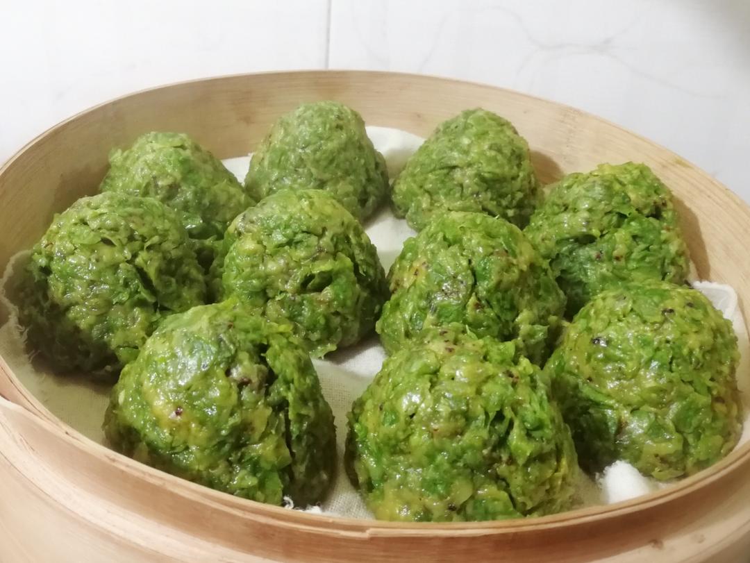榆钱窝窝（蒸出来还是翠绿色哦）㊙️