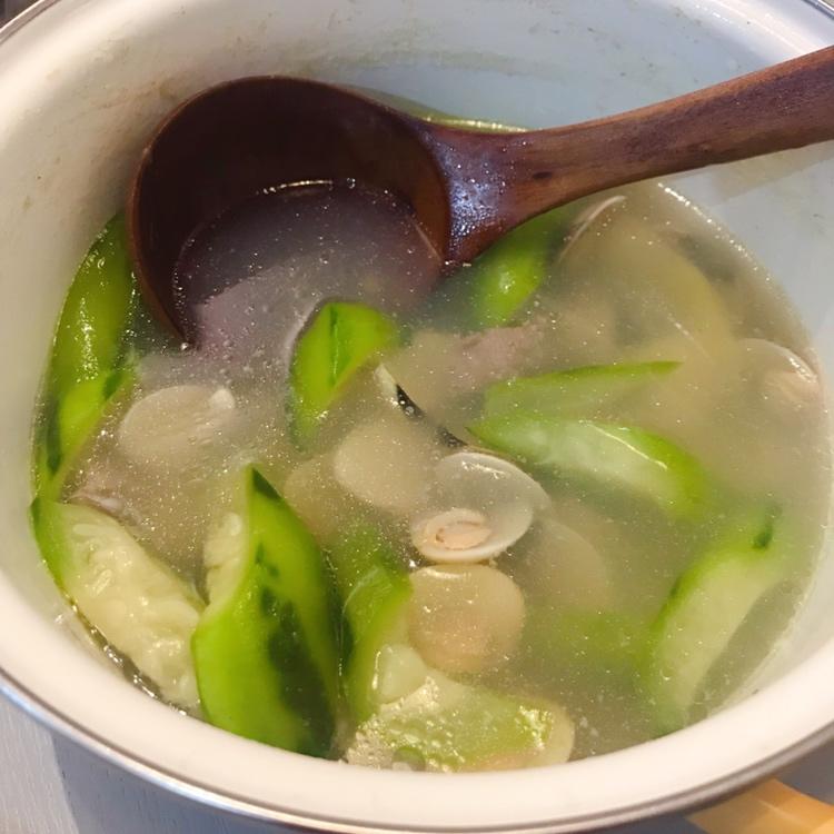 丝瓜白贝汤