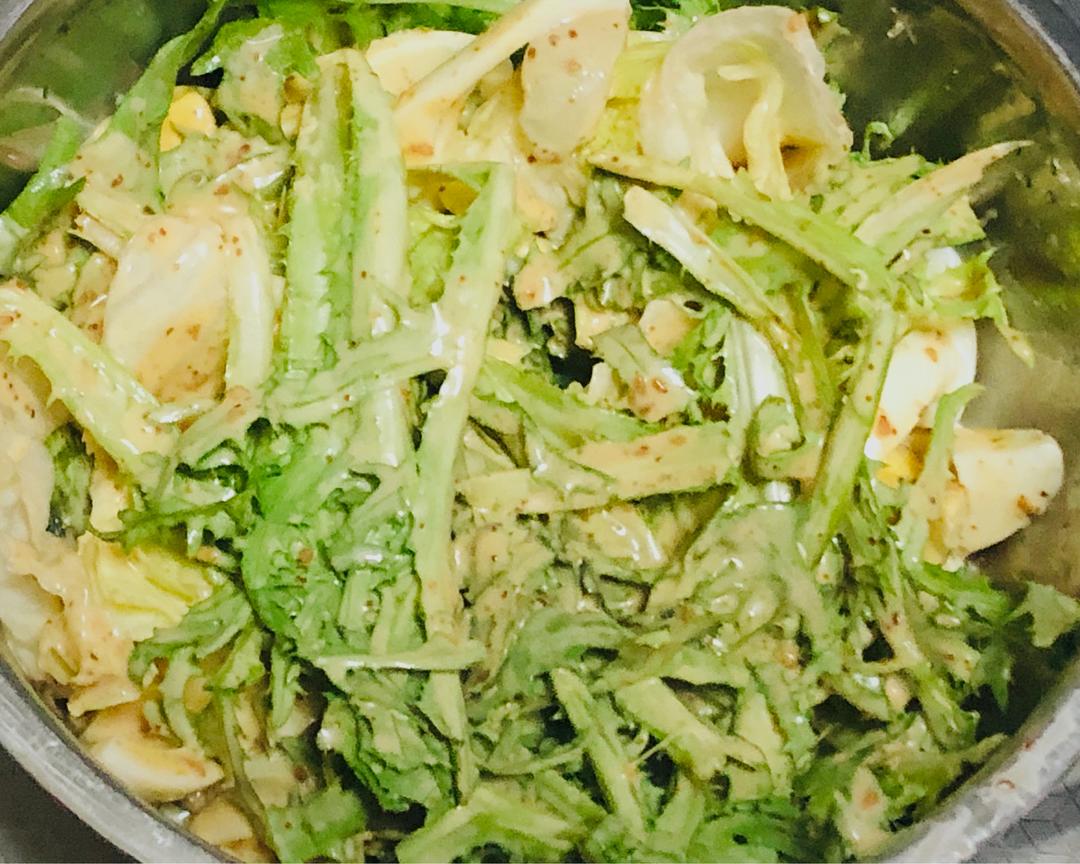 剩菜鸡蛋沙拉🥗的做法