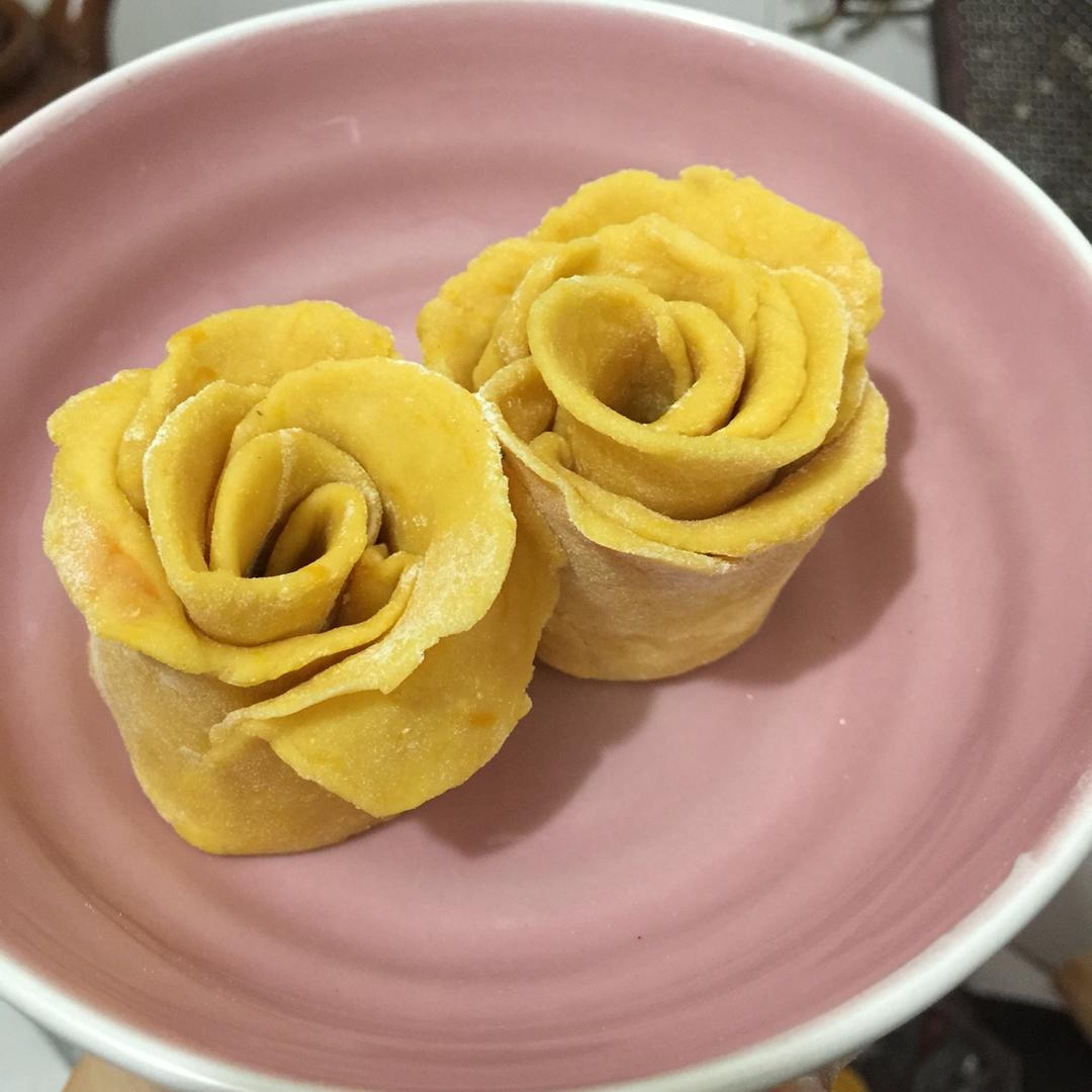南瓜玫瑰花馒头