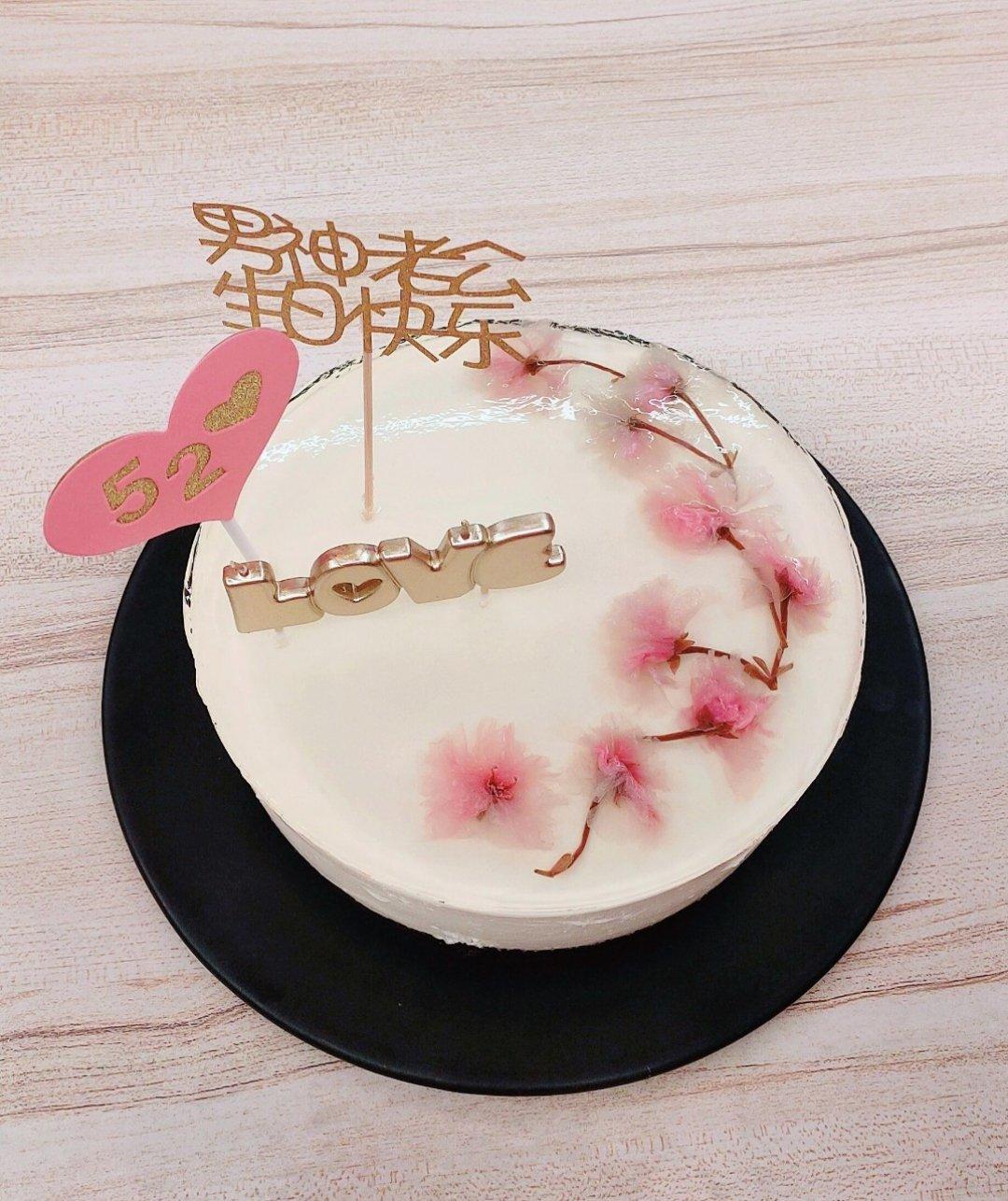 樱花酸奶慕斯蛋糕（免烤）