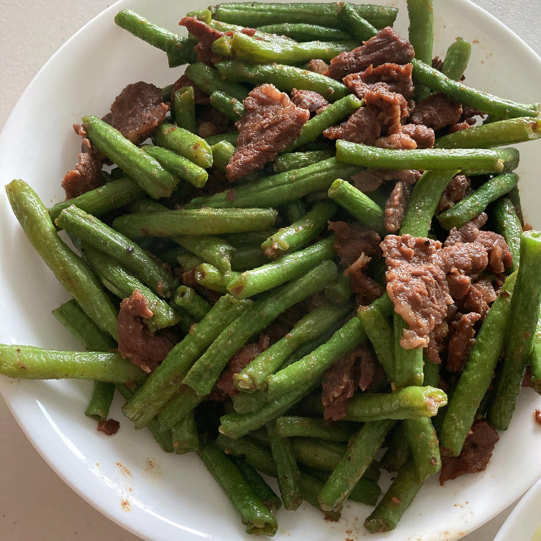 豆角炒牛肉