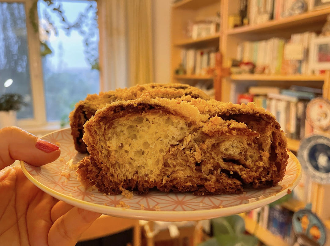 巧克力巴布卡面包Babka bread