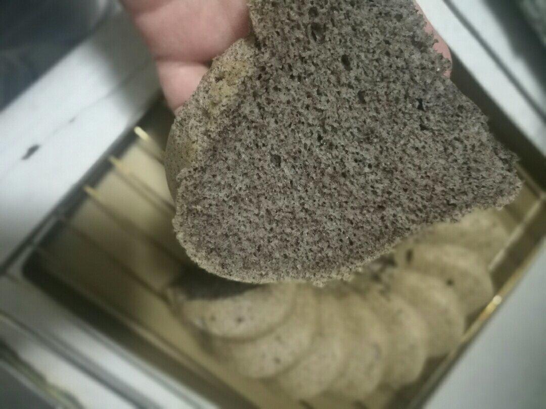 健康养生蒸黑米戚风蛋糕