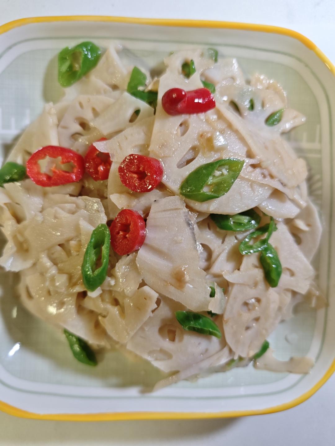 清炒藕片