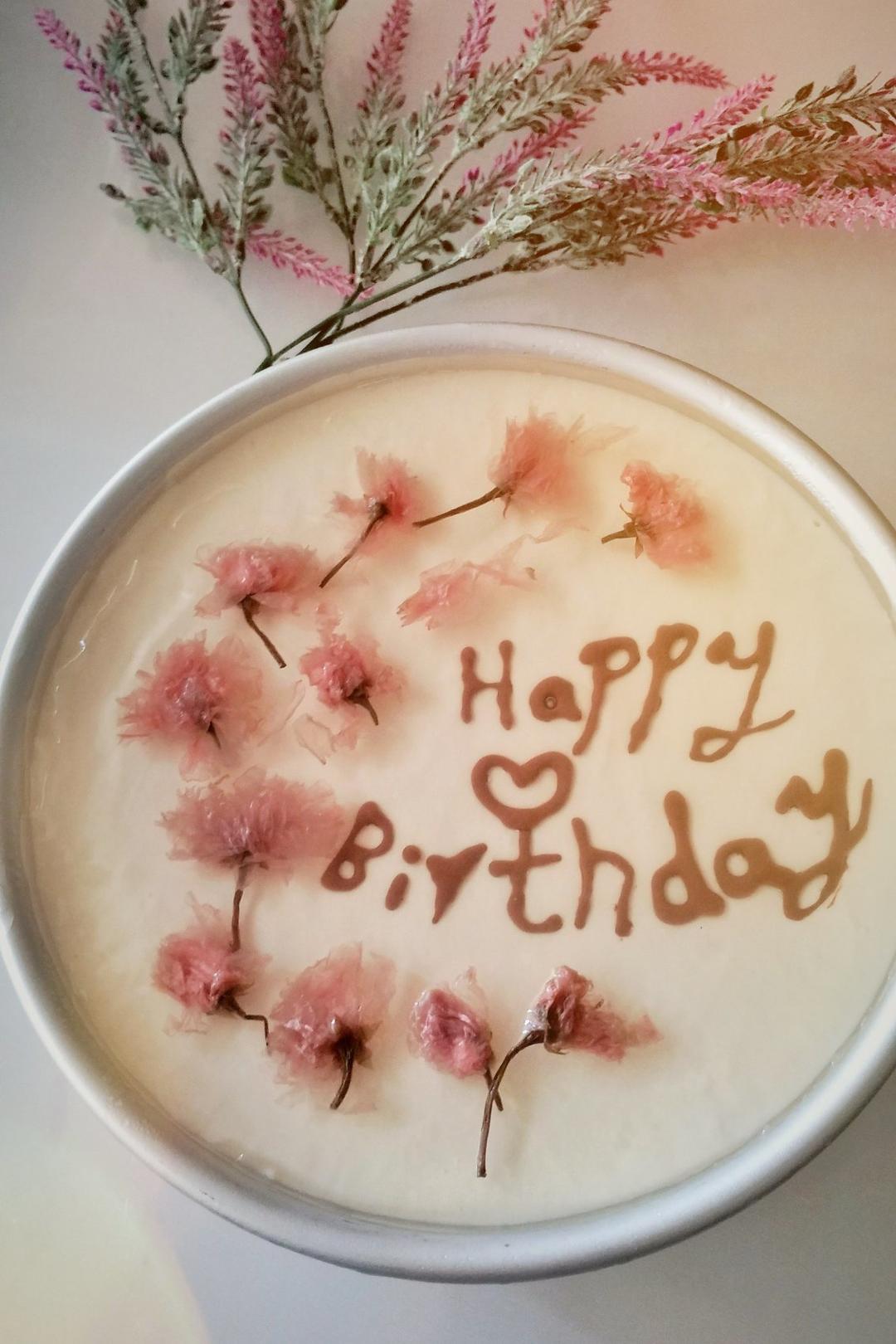 🌸和风樱花酸奶慕斯蛋糕🌸