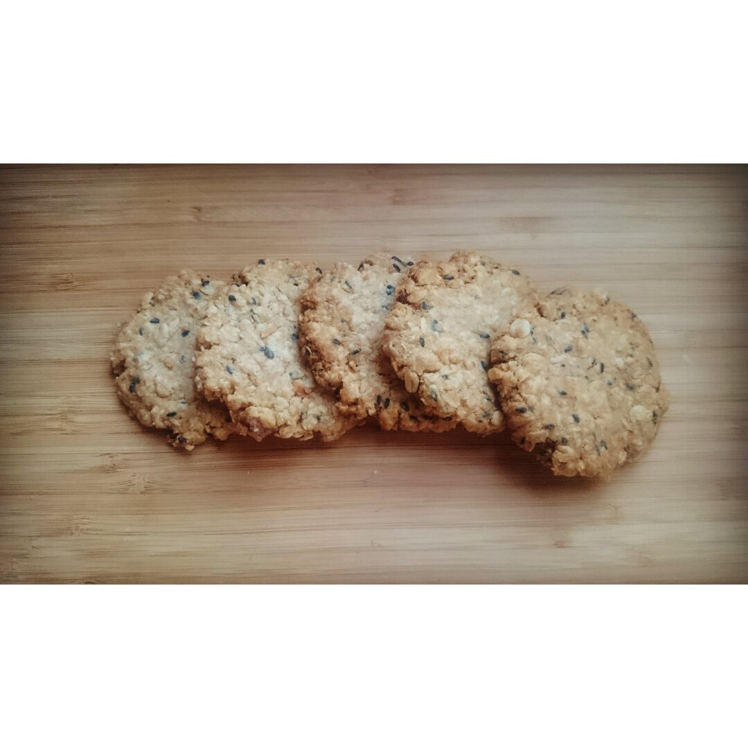 黑芝麻燕麦高纤饼干（无添加，另含植物油减脂配方）