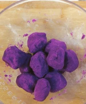 南瓜紫薯糯米糍的做法 步骤9