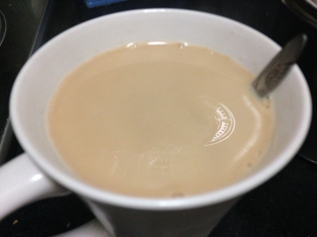 浓浓的锅煮奶茶