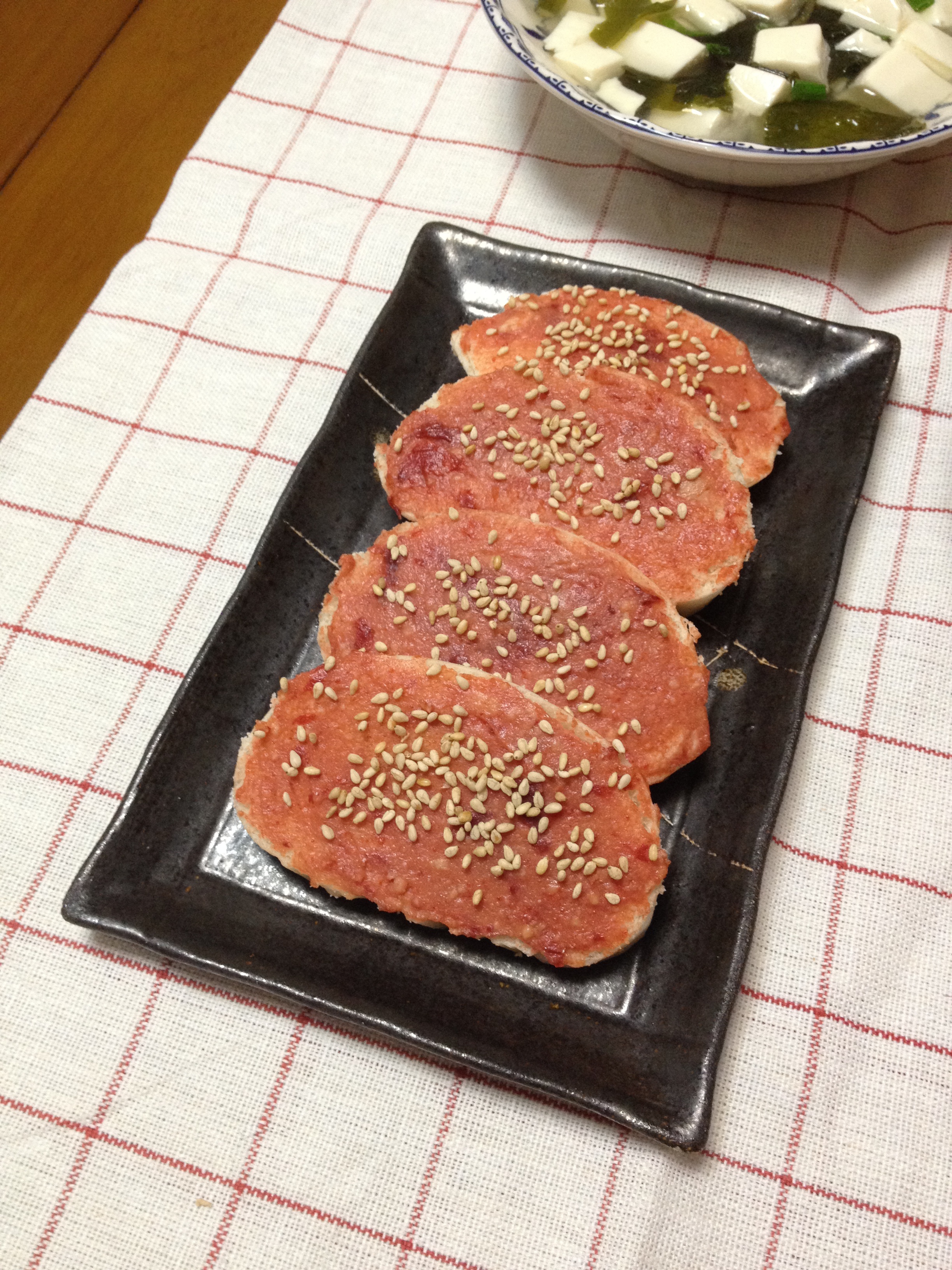 腐乳脆烤馒头片