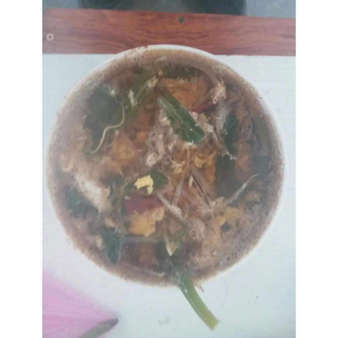 酸辣菠菜鸡蛋汤