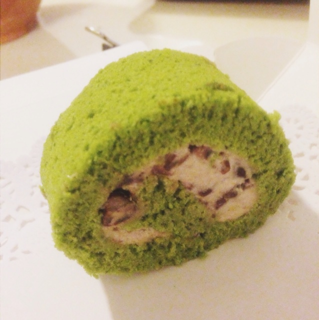 抹茶红豆蛋糕卷