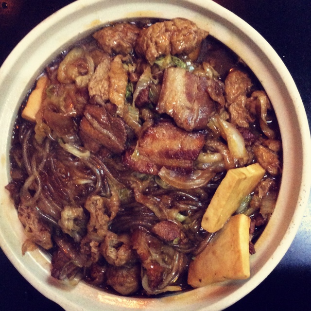 猪肉白菜炖粉条子
