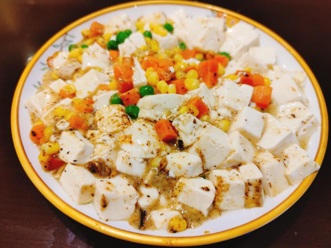 蟹黄豆腐（咸蛋黄版）