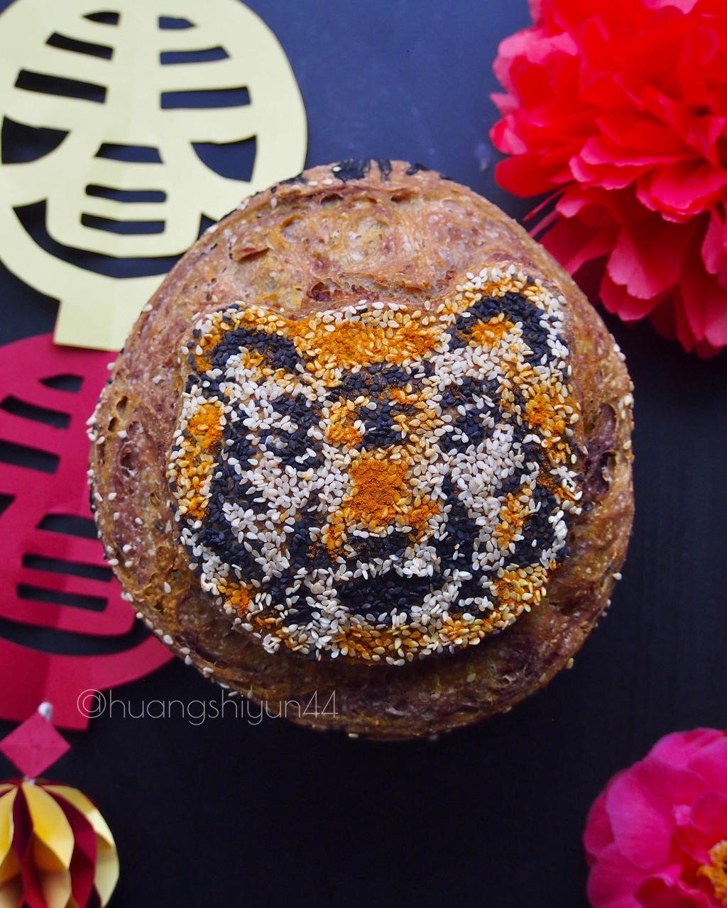 虎年春节芝麻欧包🐯（含视频）