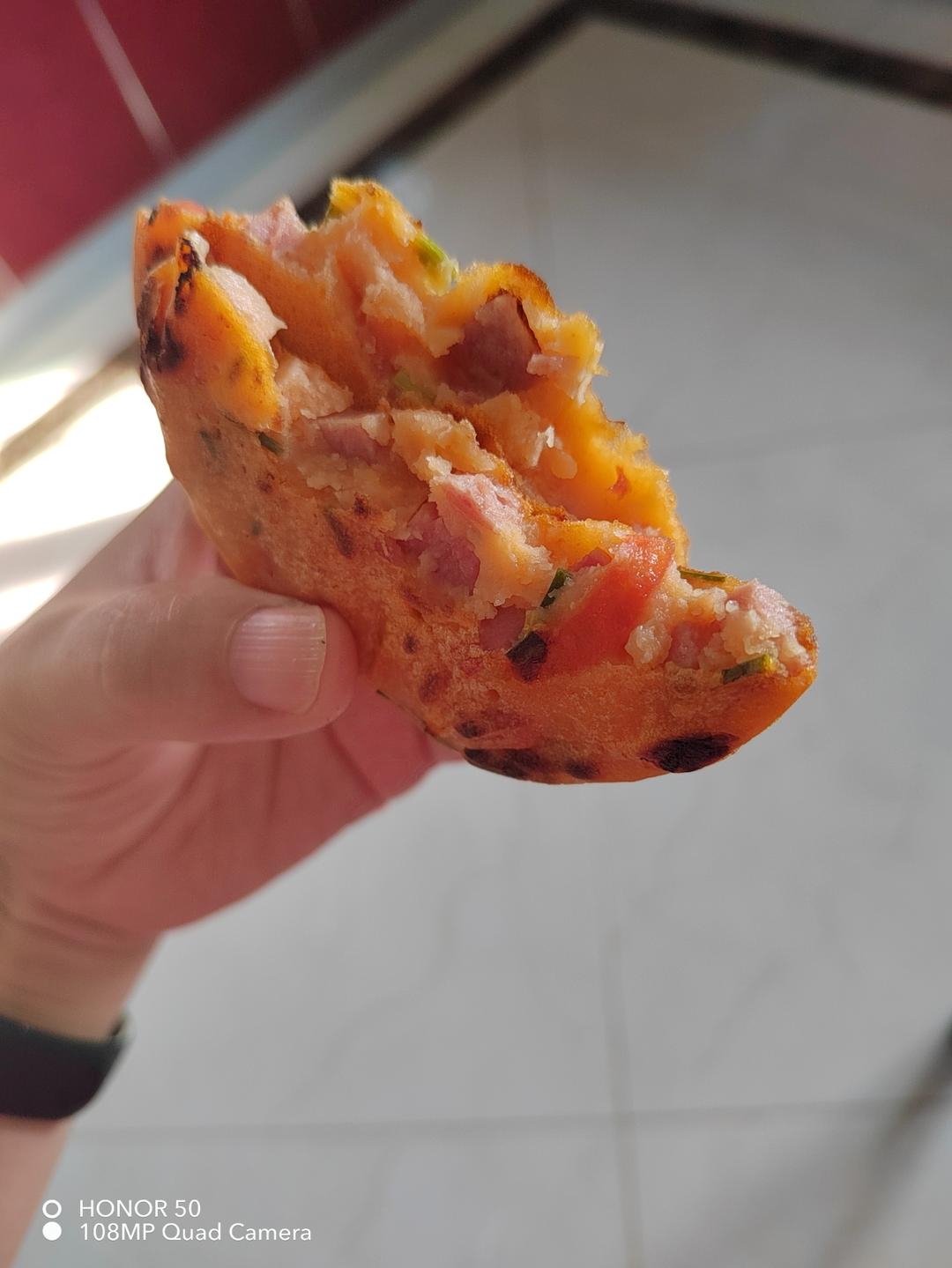 松软香嫩的西红柿鸡蛋饼