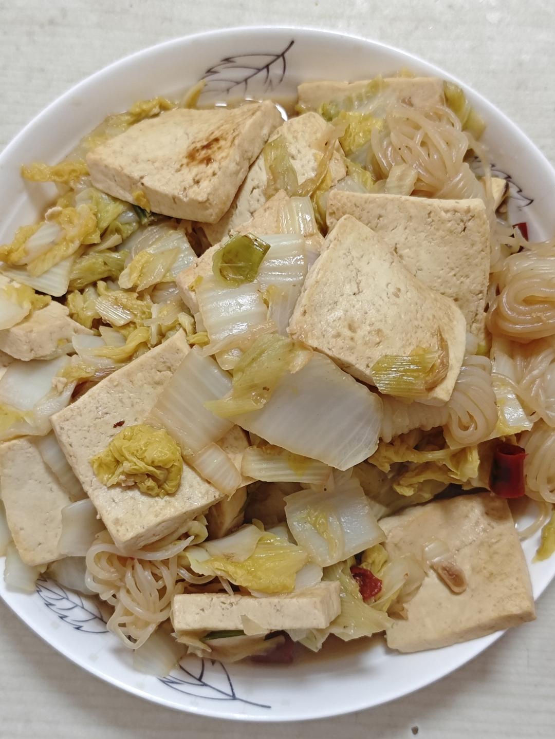 冬季最爱的家常菜！大白菜炖大豆腐或干豆腐