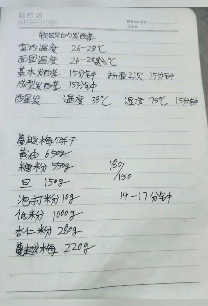 手册西点烘焙配方的做法