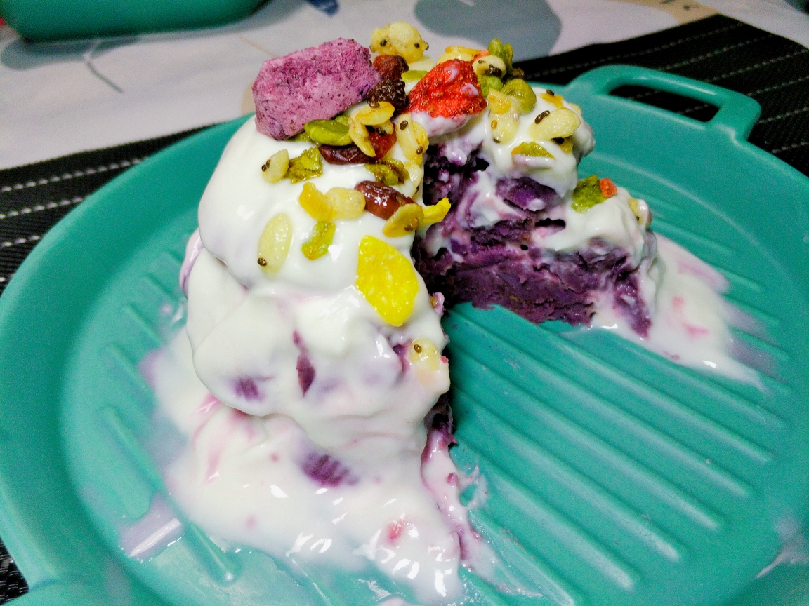 奶香紫薯酸奶蛋糕