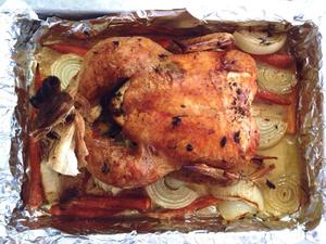 百里香烤全鸡 Fresh Thyme Roasted Whole Chicken的做法 步骤8