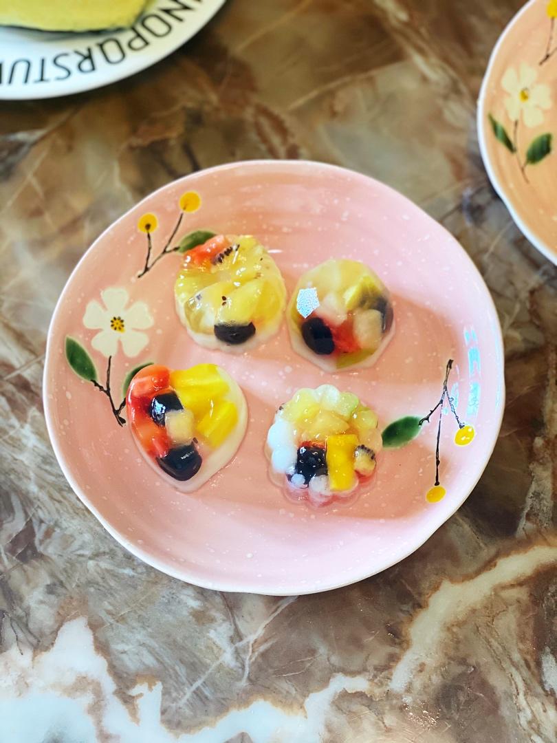 白凉粉水果布丁（果冻）