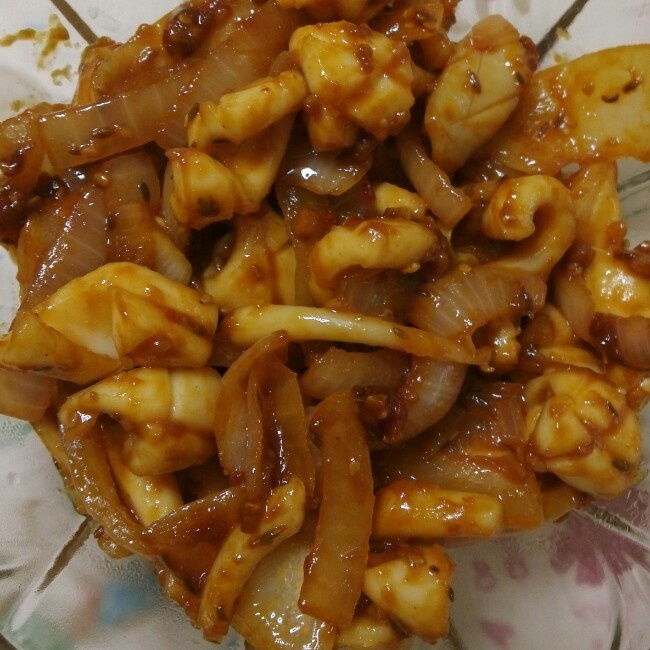 韩式铁板鱿鱼