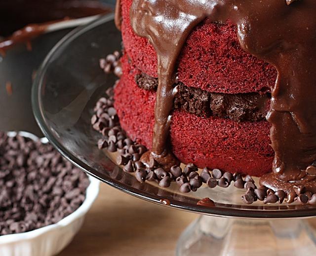红丝绒巧克力酸奶油蛋糕的做法