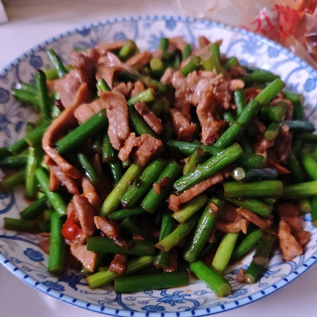 蒜薹炒肉丝