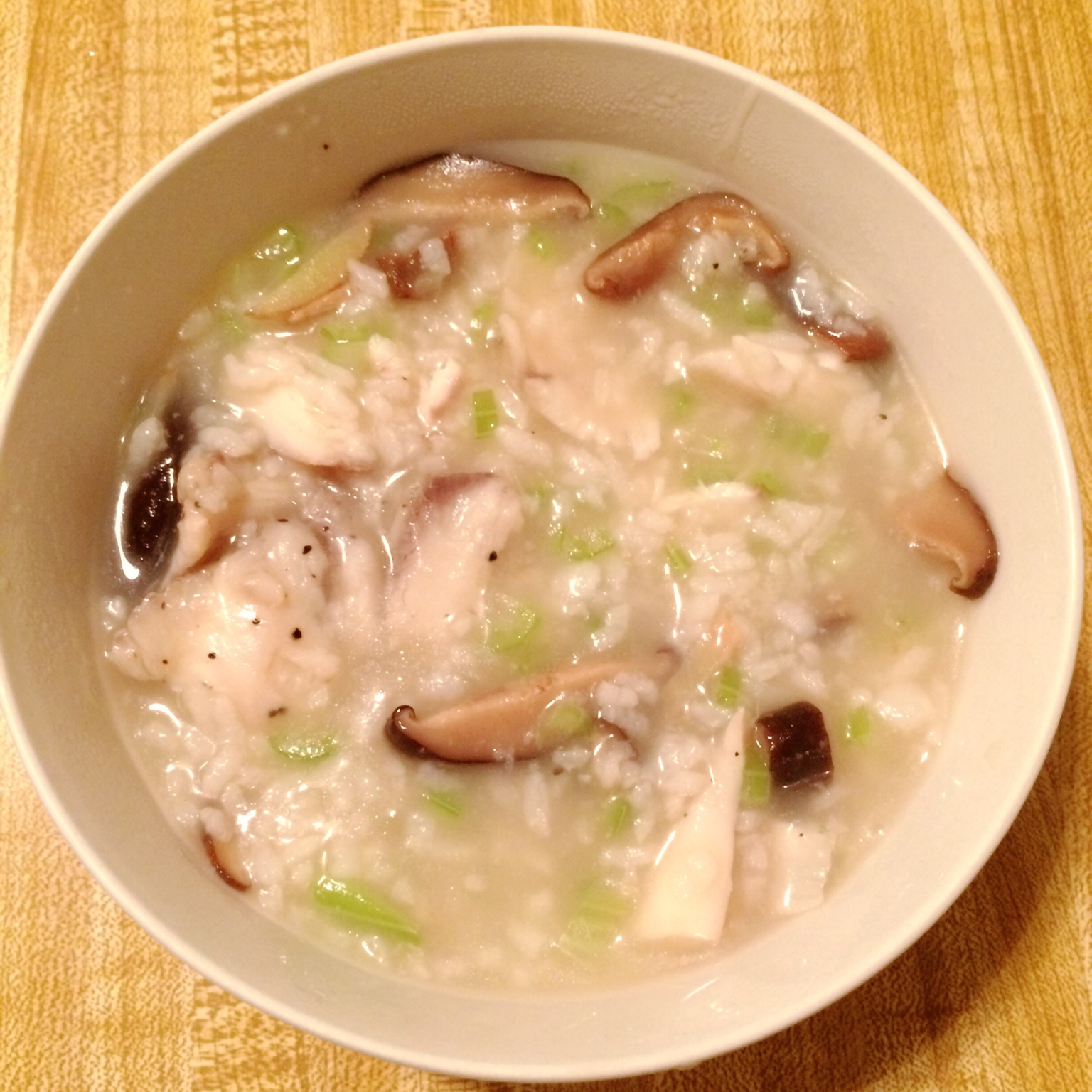 香菇鱼片粥
