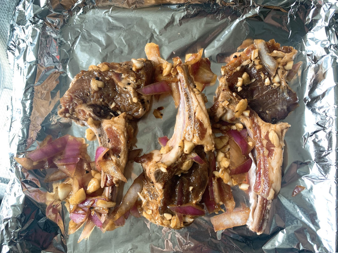 超好吃的烤羊排烤箱版