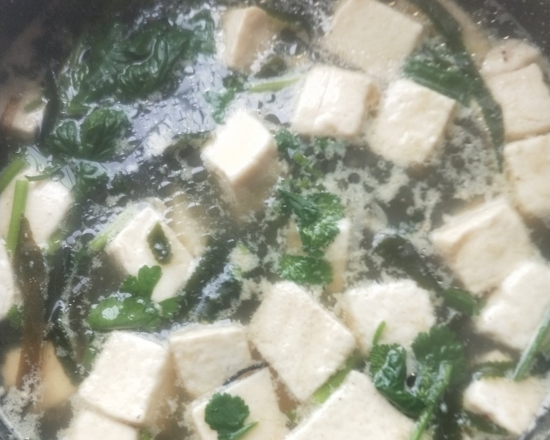 海带丝豆腐汤的做法