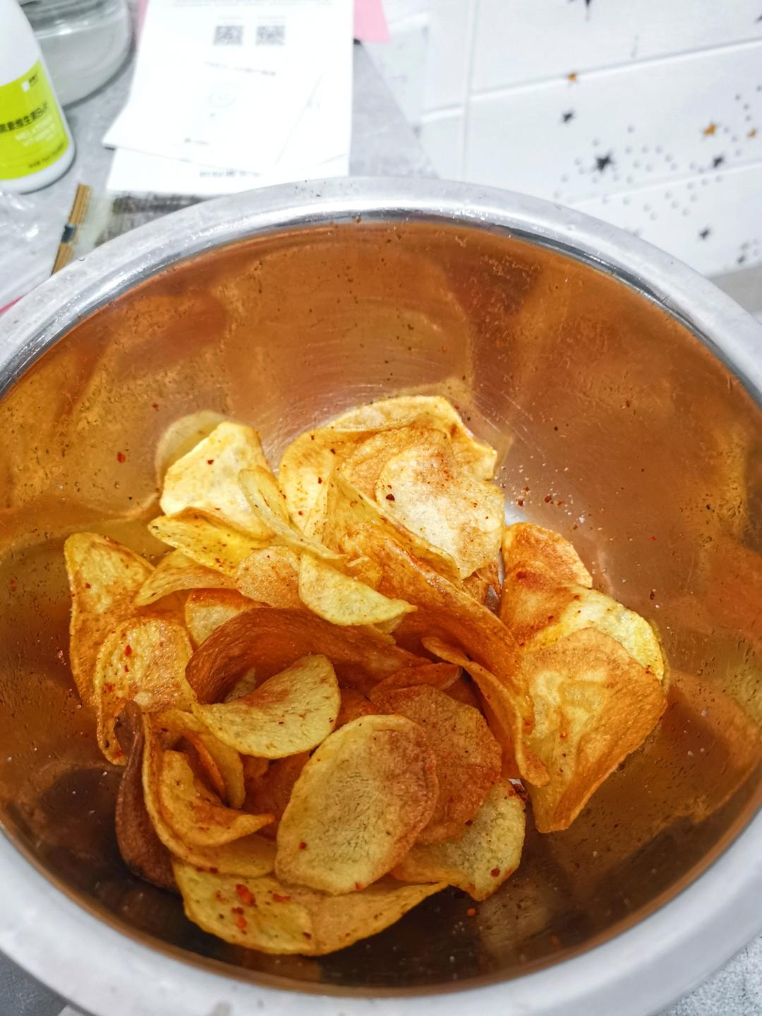🔥焦香酥脆～自制薯片，嘎嘣脆秒杀膨化薯片