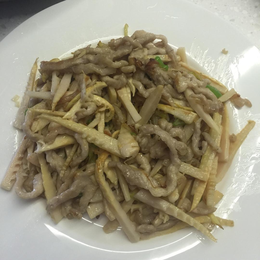 冬笋炒肉丝