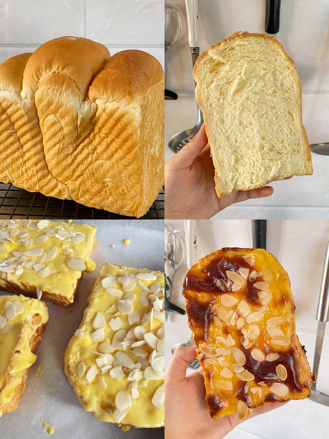 零失败快手岩烧乳酪(熔岩吐司)十分钟网红早餐，好吃哭