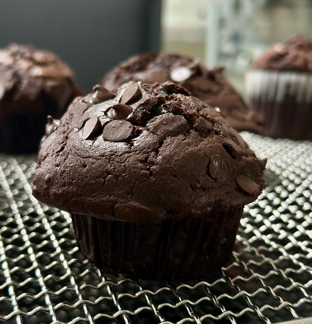 在家做巧克力蘑菇头麦芬蛋糕🍫