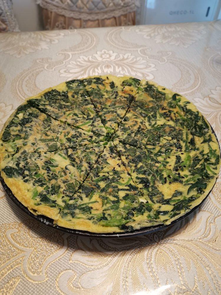 菠菜鸡蛋饼