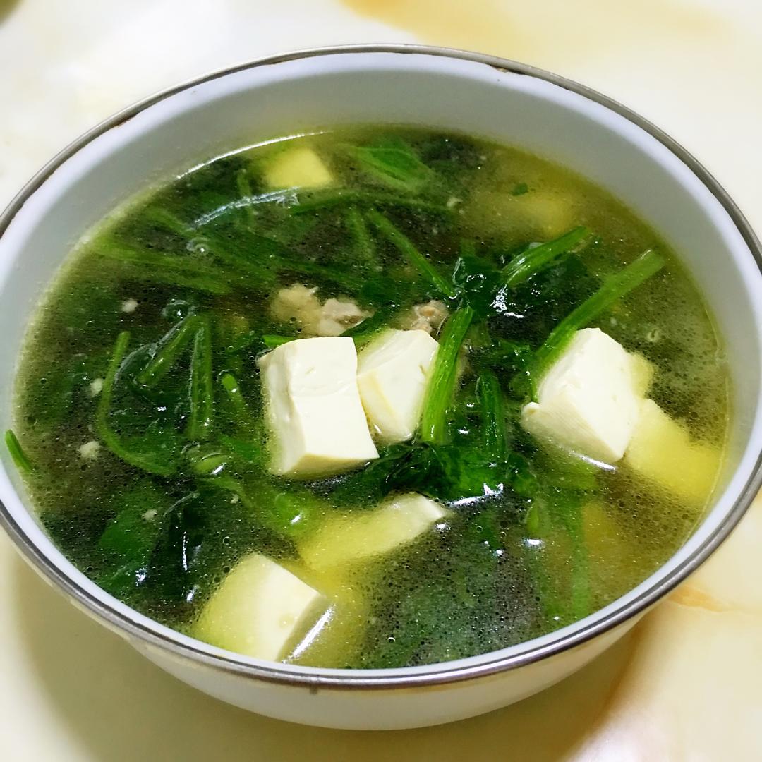 菠菜豆腐汤