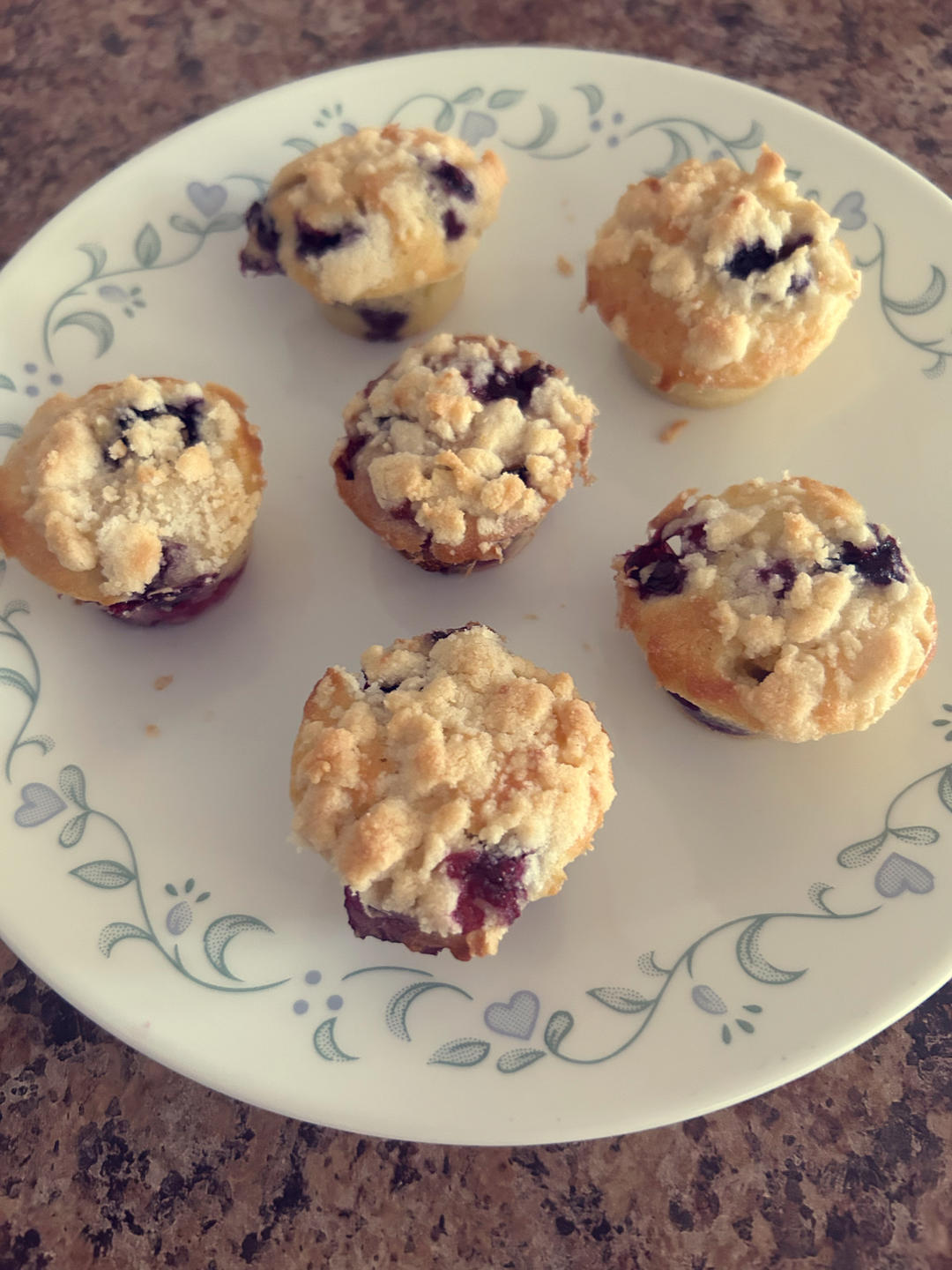 爆浆的蘑菇头蓝莓玛芬