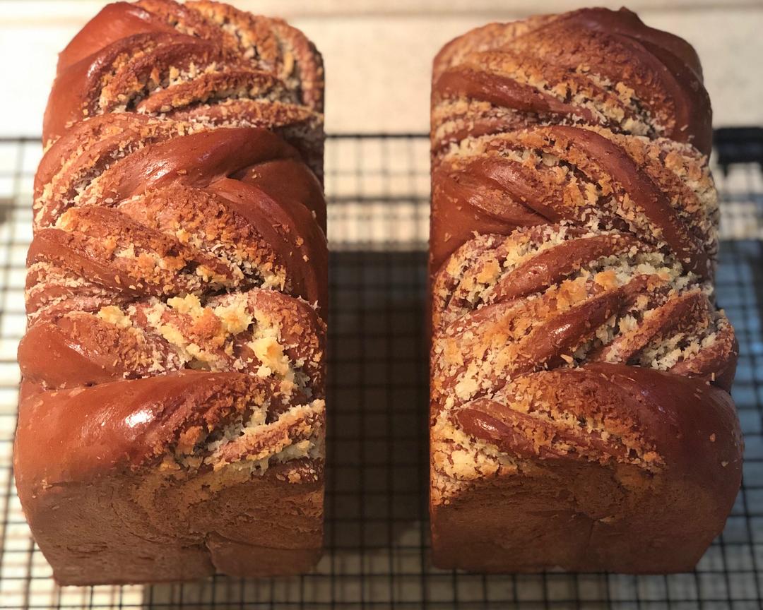 可可椰蓉吐司的做法